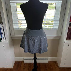 New Balance Tennis Skort Gray with Silver Shimmer (Size L)